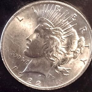 1922 Peace Type Silver Cartwheel